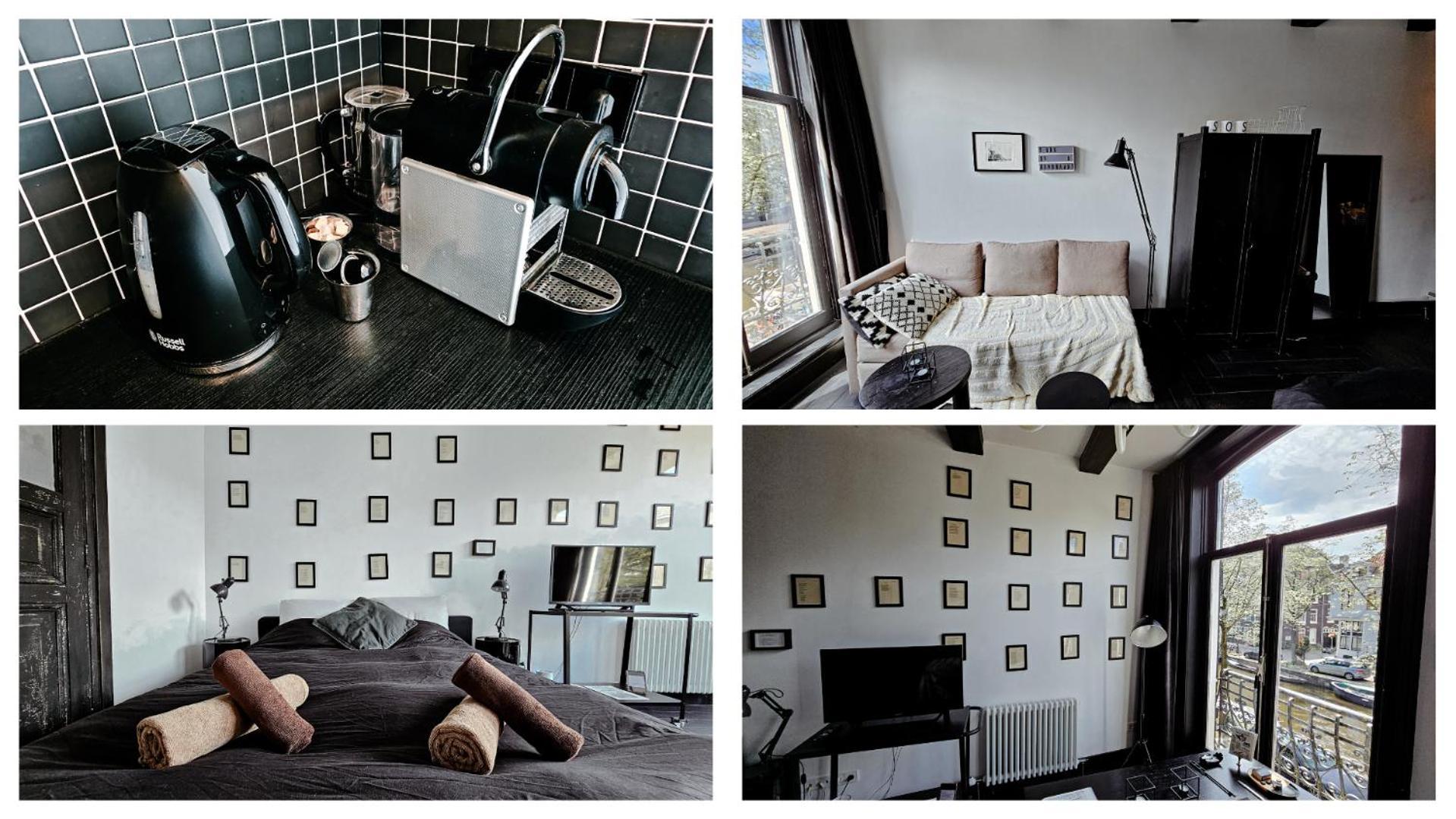 The Black Beauty Private Studio With Canal View From 1799 Amesterdão Exterior foto